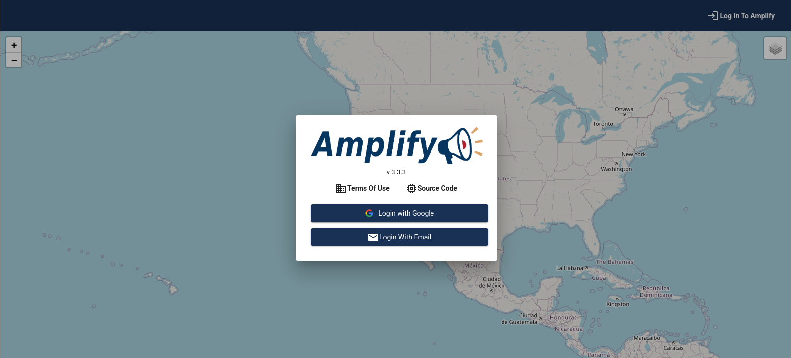 Amplify Home Page image