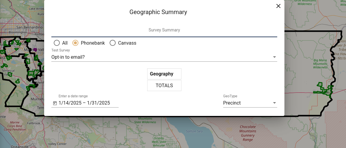 Geographic data