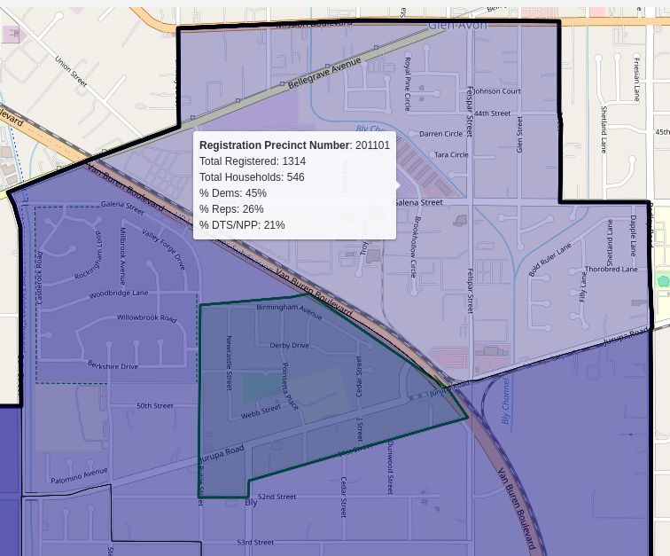 Data from a precinct