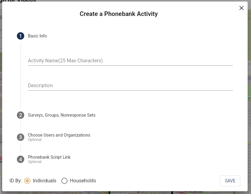 create a phone bank form
