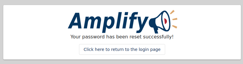 successful password reset