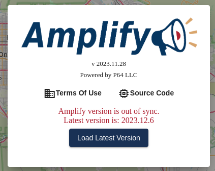 Amplify version sync