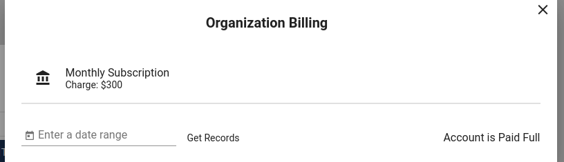 org billing