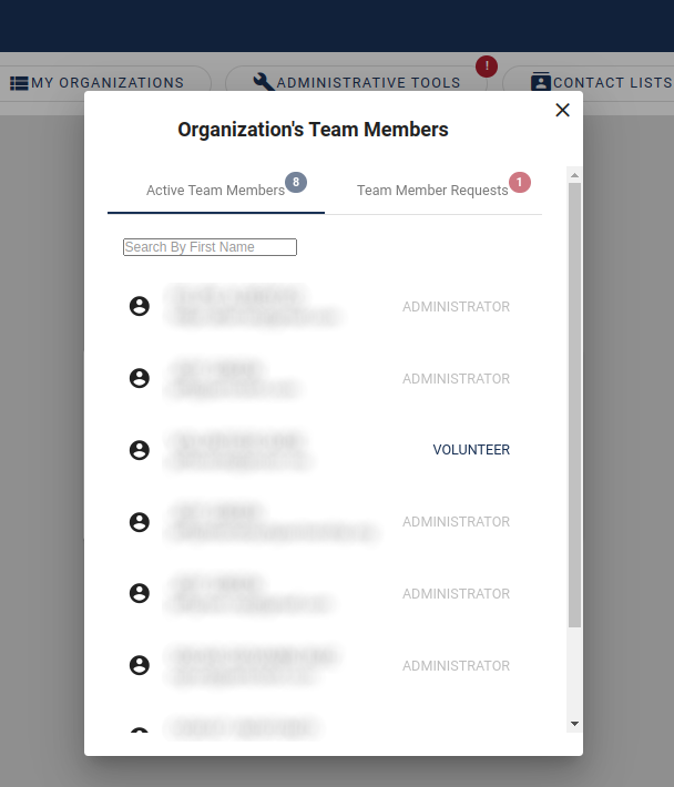 team members requests