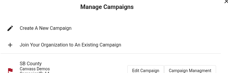 Join a campaign