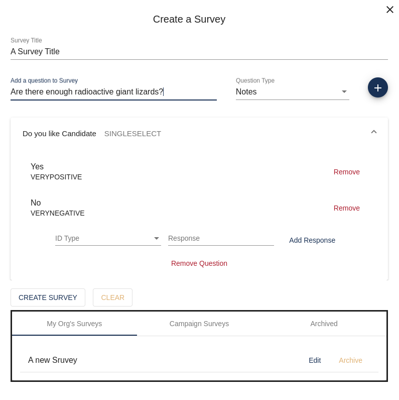 Surveys | Amplify Tutorials